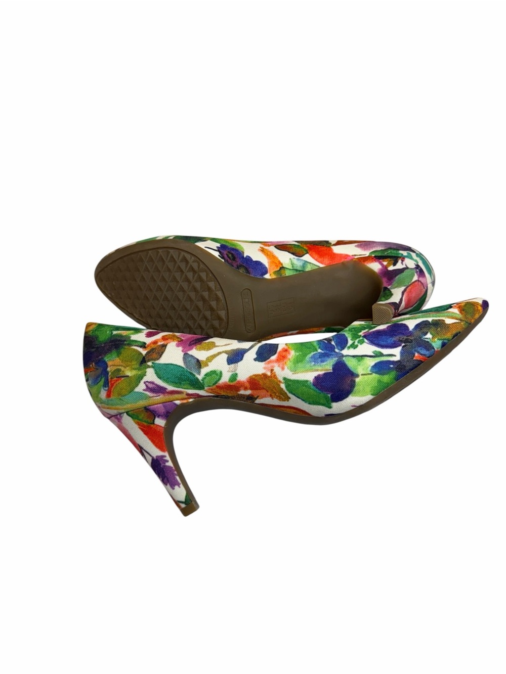 AEROSOLES Multicolor Floral Pointed-Toe Pumps - Picture 4 of 5